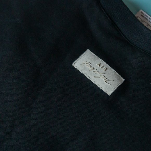 Nike x Fear of God Black Oversized Cotton-Blend Jersey Zip-Up Sweatshirt Sz XS - Picture 14 of 14